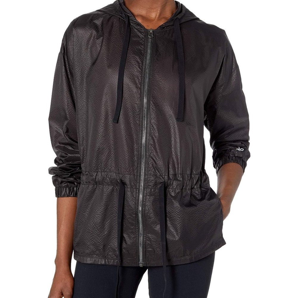 Alo Yoga Hideaway lightweight hooded Jacket size L